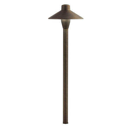 Traditional Brass Integrated LED Path Light