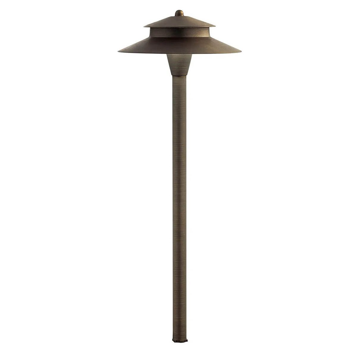 Mission Brass Integrated LED Path Light