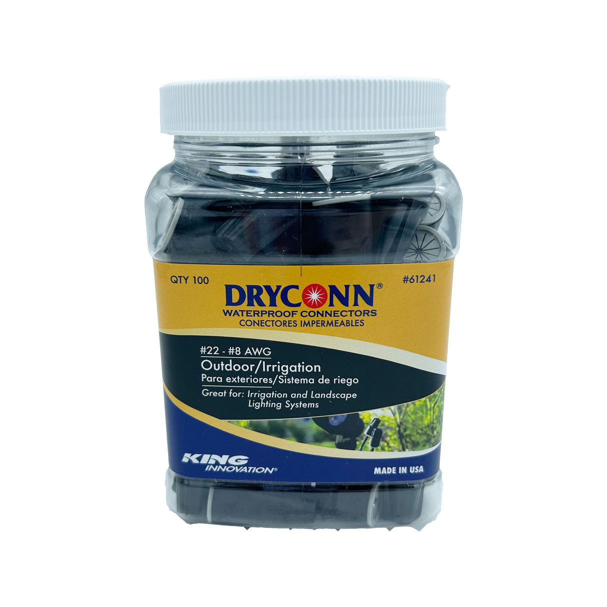 DryConn Black/Gray - 100 Pack